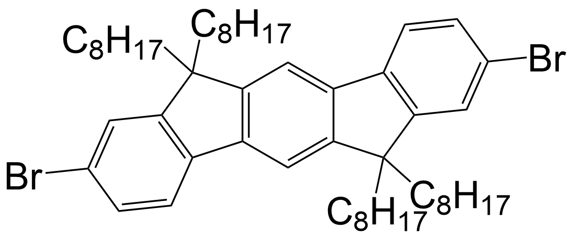 2，8-dibromo-6,6,12,12-tetraoctyl-6,12-dihydroindeno[1,2-h]fluorene/264281-45-0